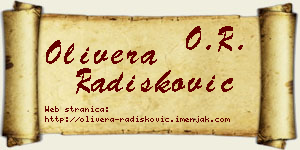 Olivera Radišković vizit kartica